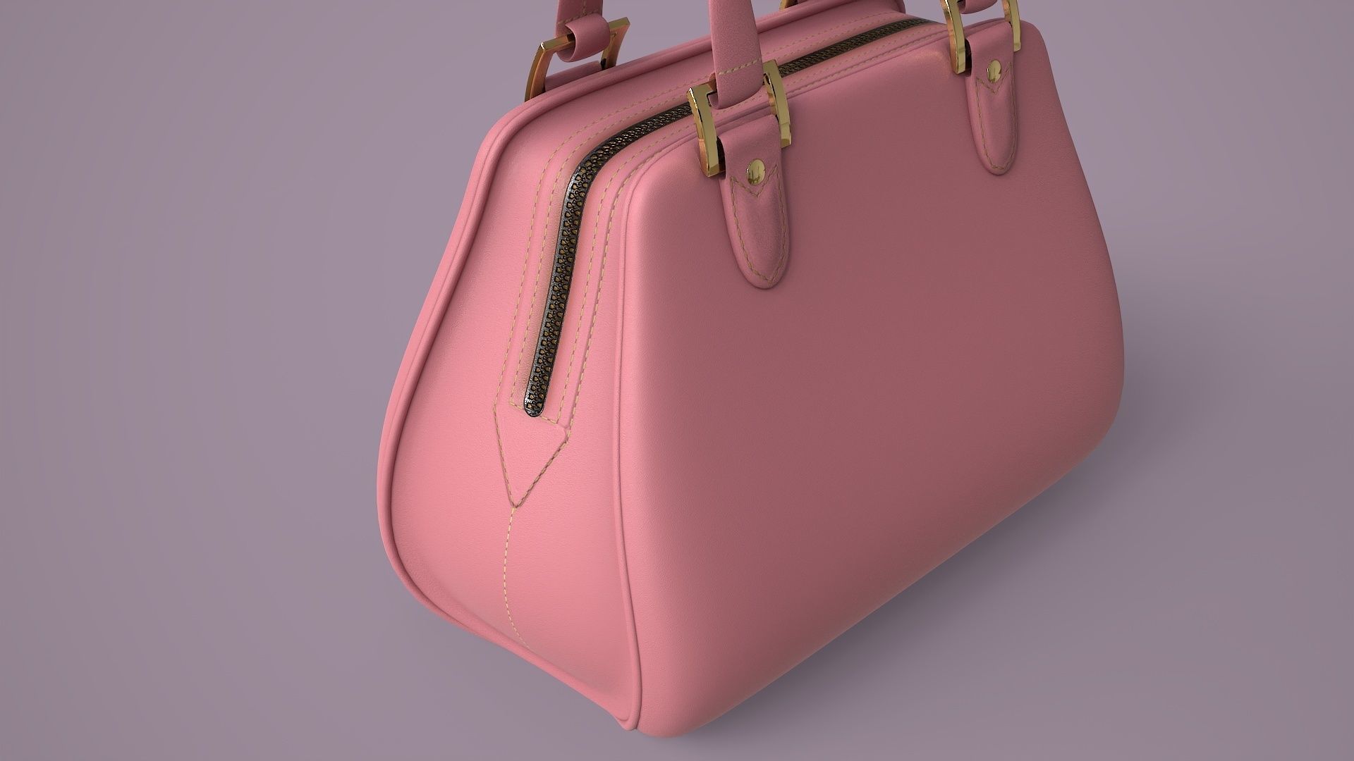 Hand Bag Game Ready Low-poly 3D model_6