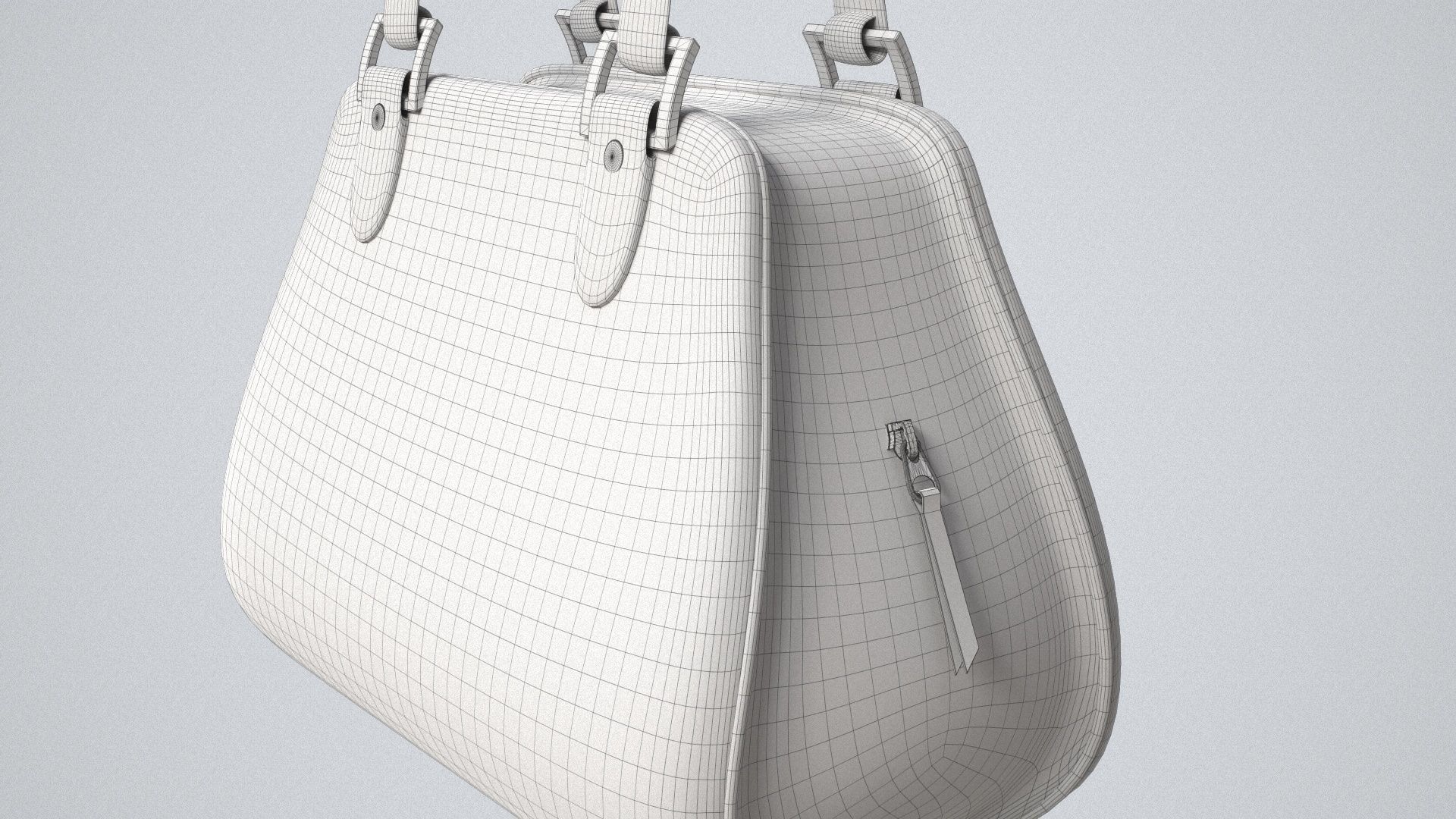 Hand Bag Game Ready Low-poly 3D model_10