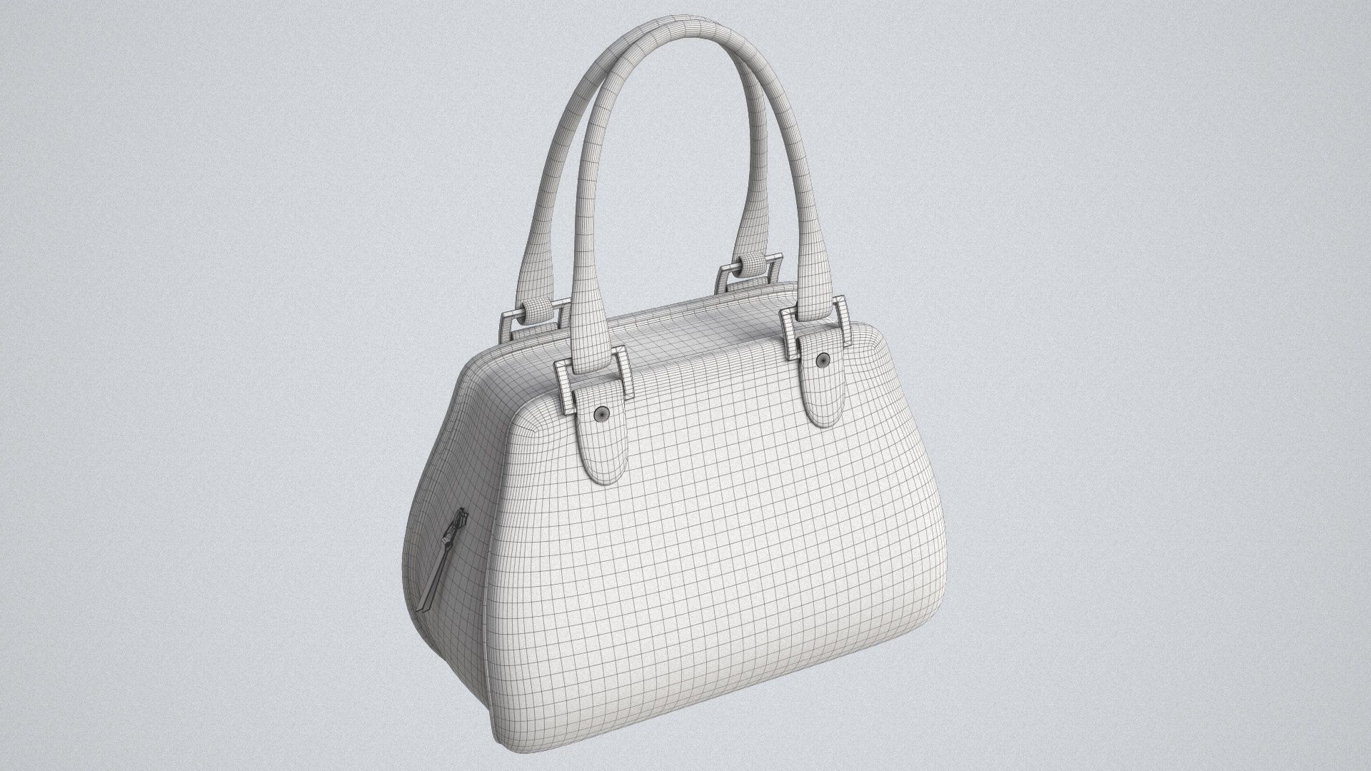 Hand Bag Game Ready Low-poly 3D model_9