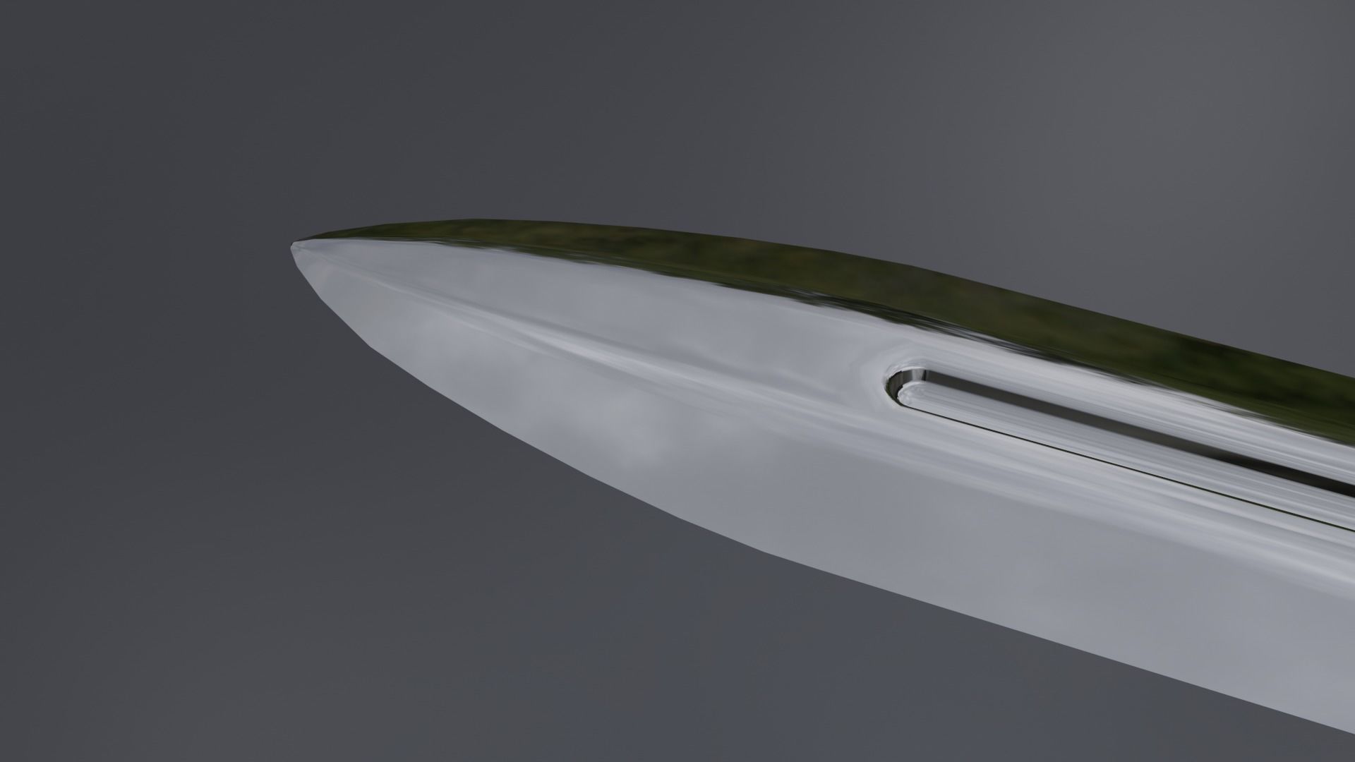 Retro sword concept Low-poly 3D model_10