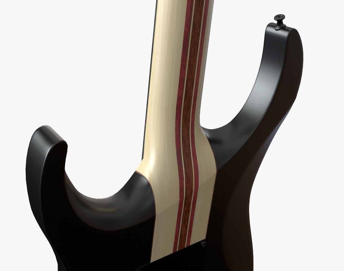 Electric guitar set 3D model_9