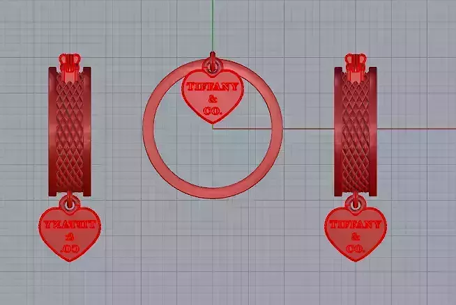 Tiffany Heart  Earrings  Rings