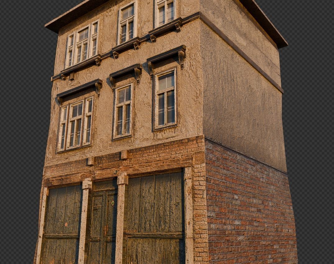 Ultra realistic house building Low-poly 3D model_16