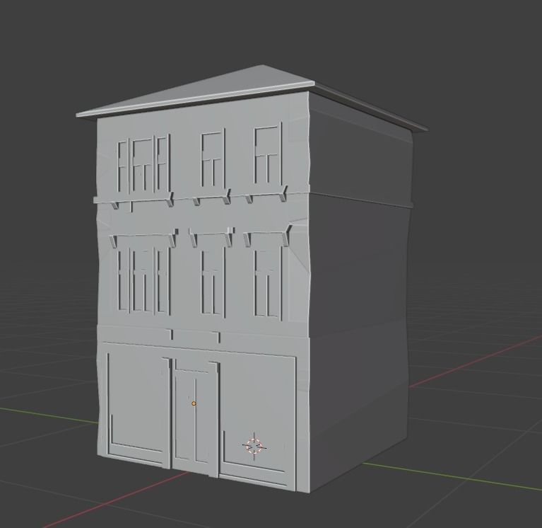 Ultra realistic house building Low-poly 3D model_17