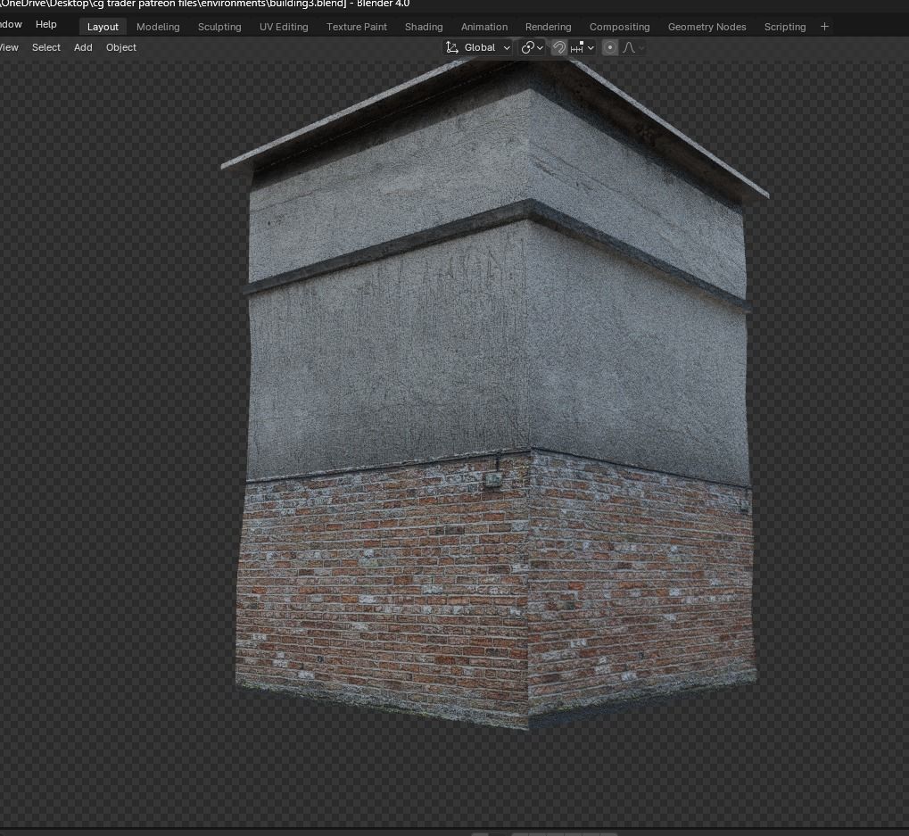 Ultra realistic house building Low-poly 3D model_13