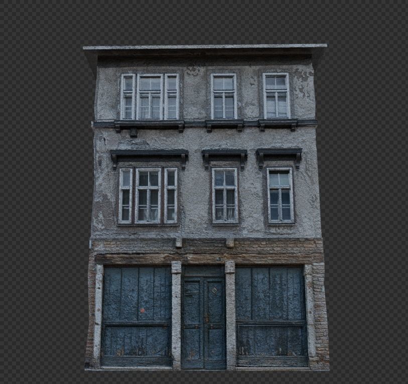 Ultra realistic house building Low-poly 3D model_8