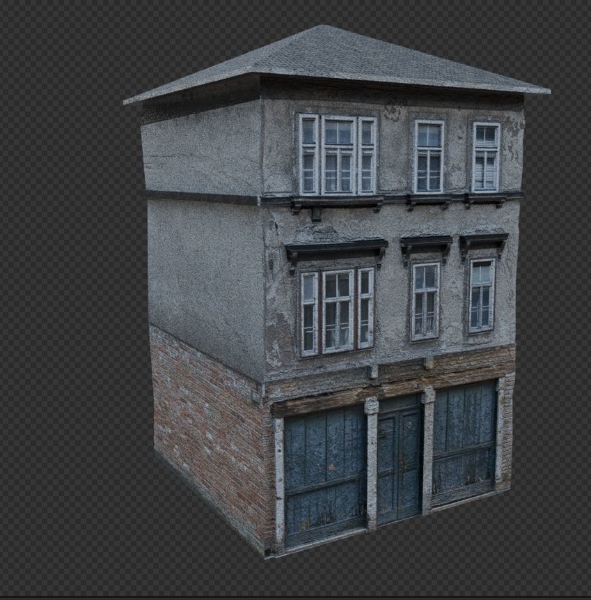 Ultra realistic house building Low-poly 3D model_6