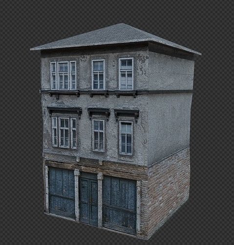 Ultra realistic house building Low-poly 3D model 4