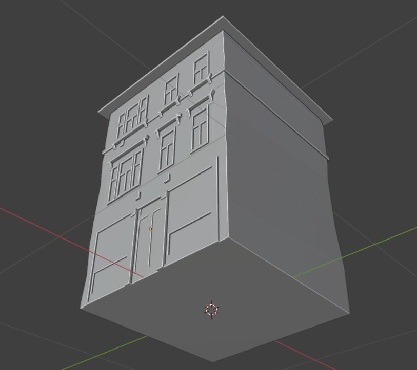 Ultra realistic house building Low-poly 3D model_23