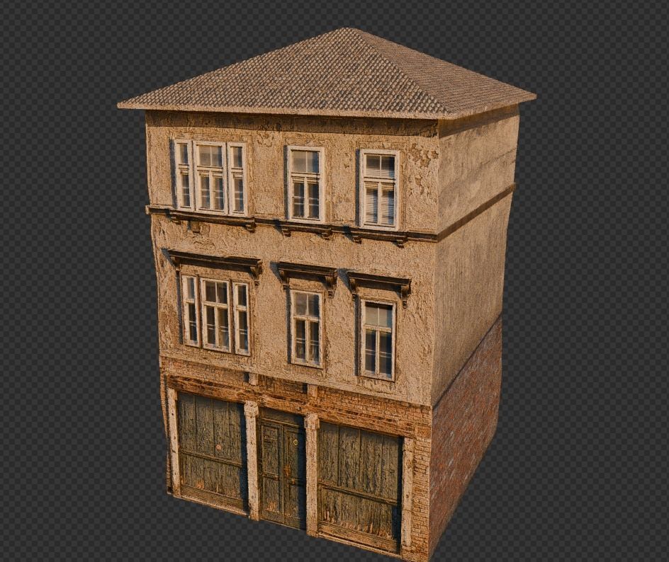 Ultra realistic house building Low-poly 3D model_19