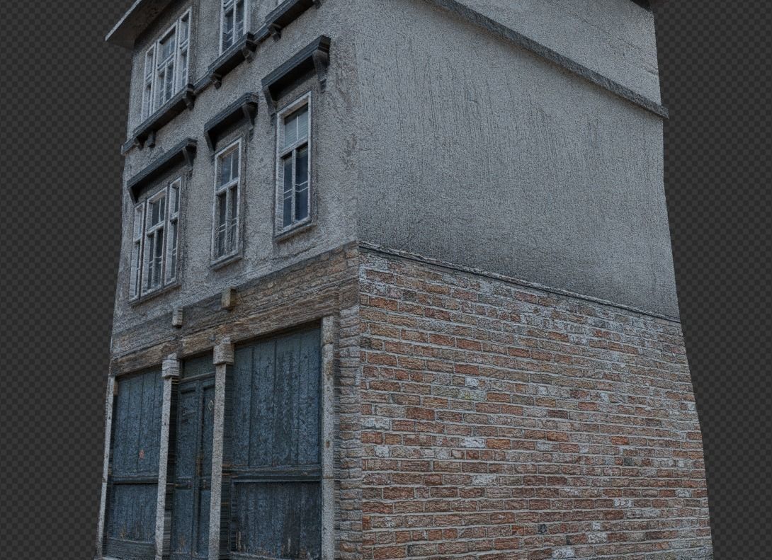 Ultra realistic house building Low-poly 3D model_12