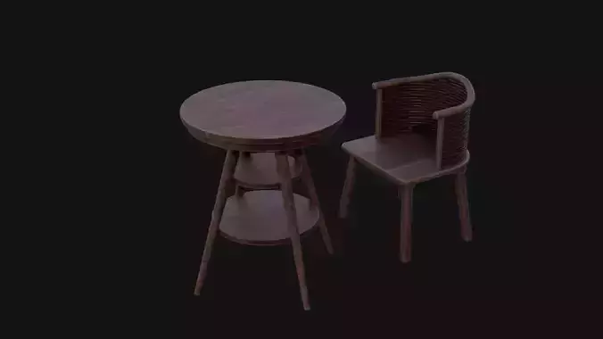 Retro Table and Chair
