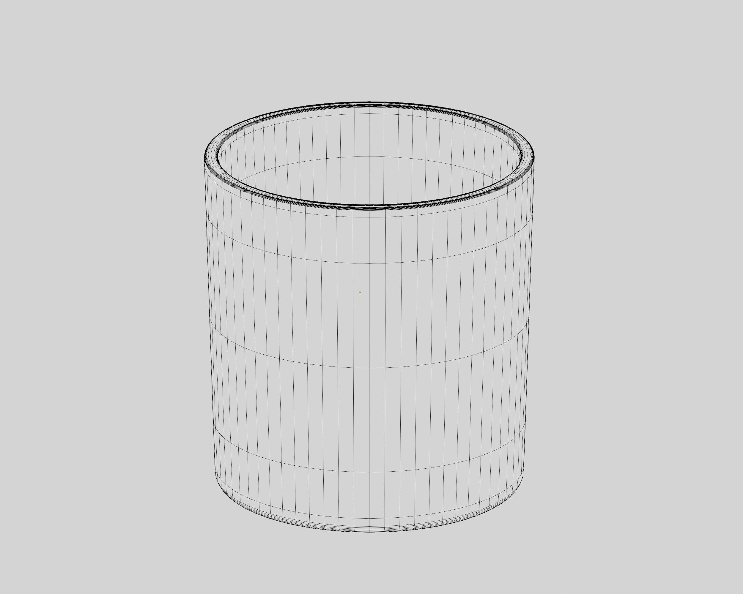 Candle jar Low-poly 3D model_6