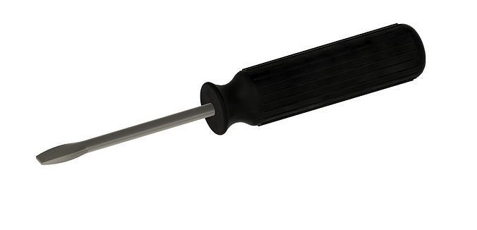 Flat head Screwdriver Free 3D model