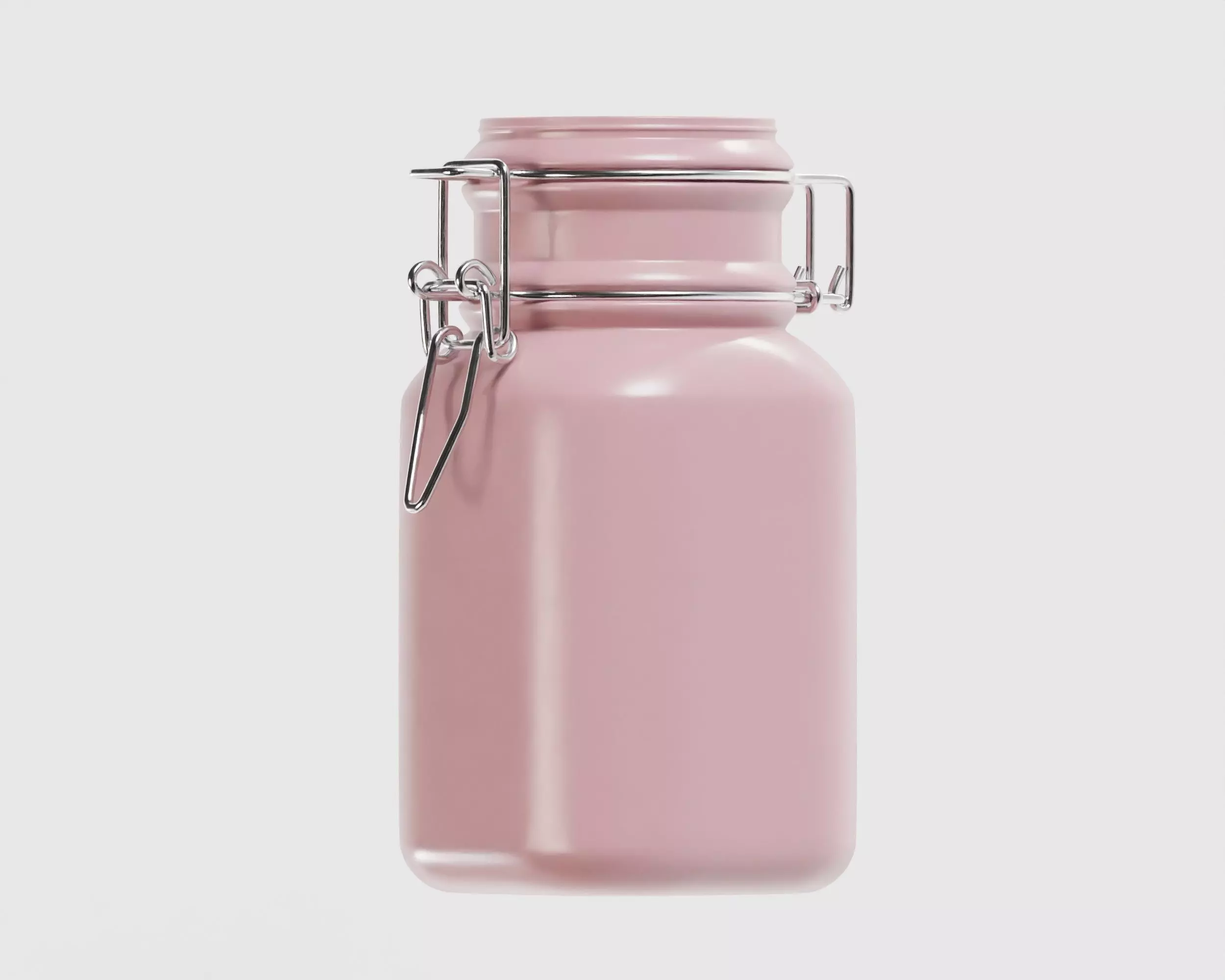 Kitchen glass jar Low-poly 3D model