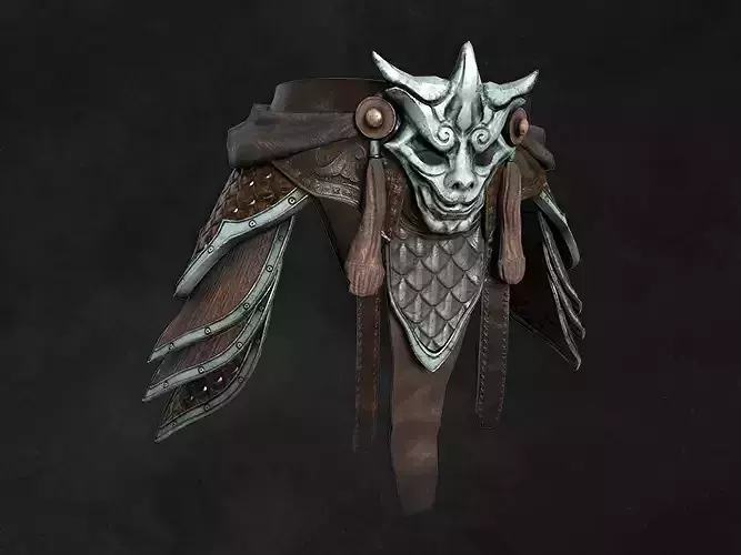 Samurai Warrior Belt Armor Asset
