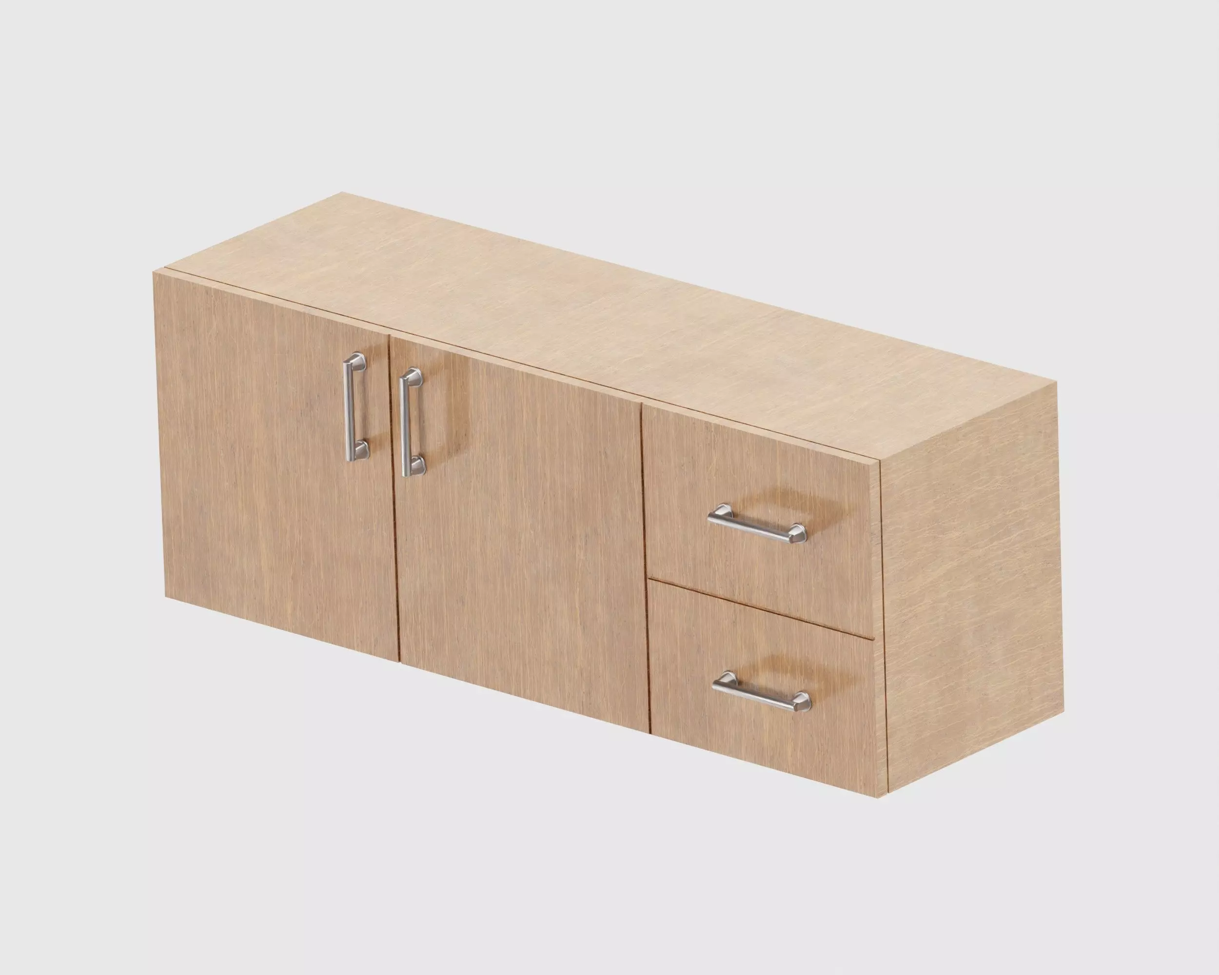 Wardrobe Low-poly 3D model_0