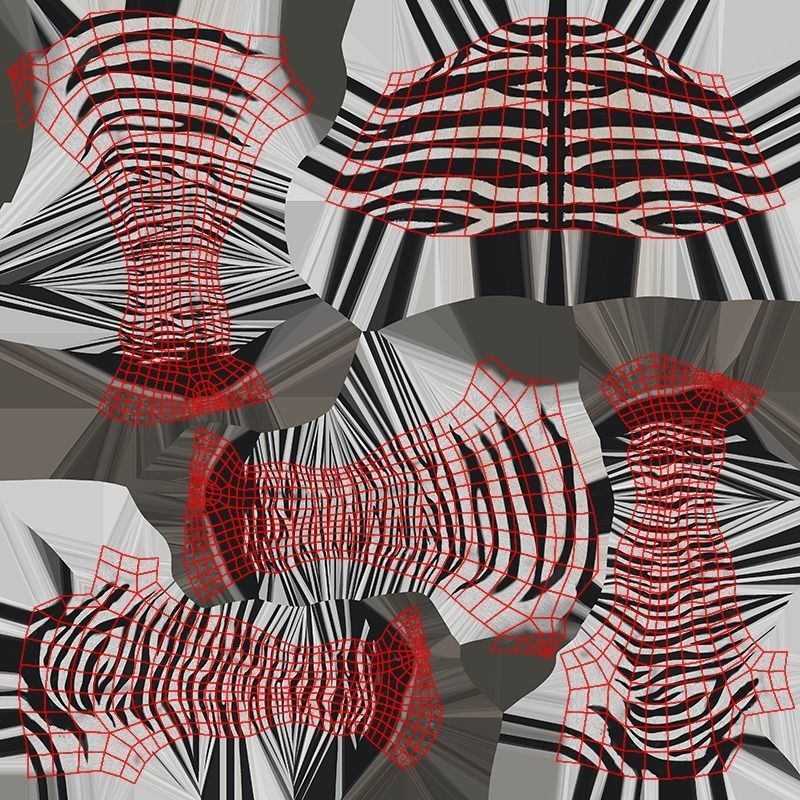 Zebra - Blender 3D model_10