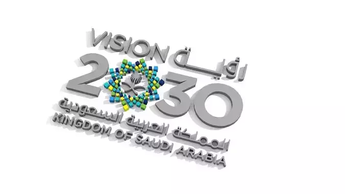 2030 Saudi vision Logo 3D model