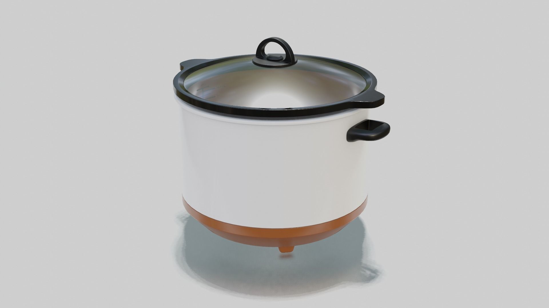 Slow Cooker Low-poly 3D model_3