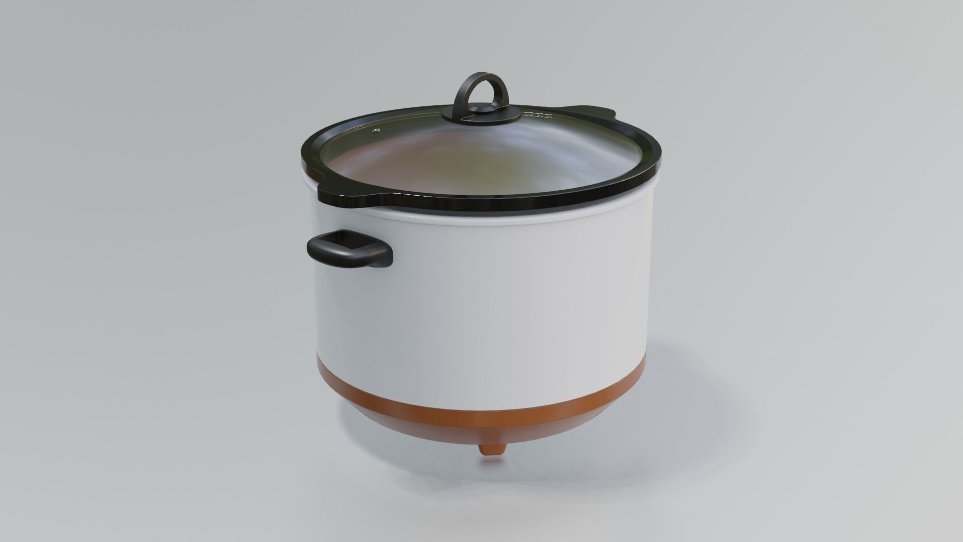 Slow Cooker Low-poly 3D model_2