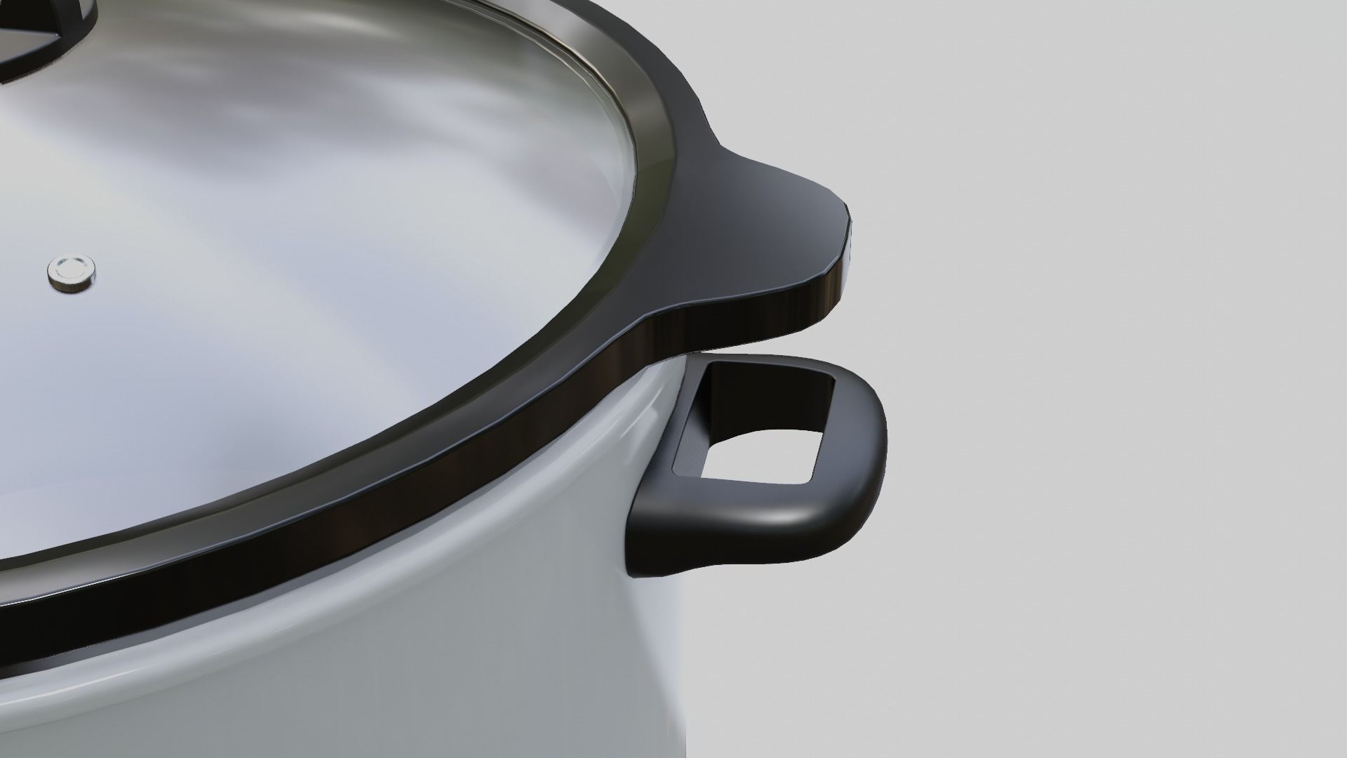 Slow Cooker Low-poly 3D model_5