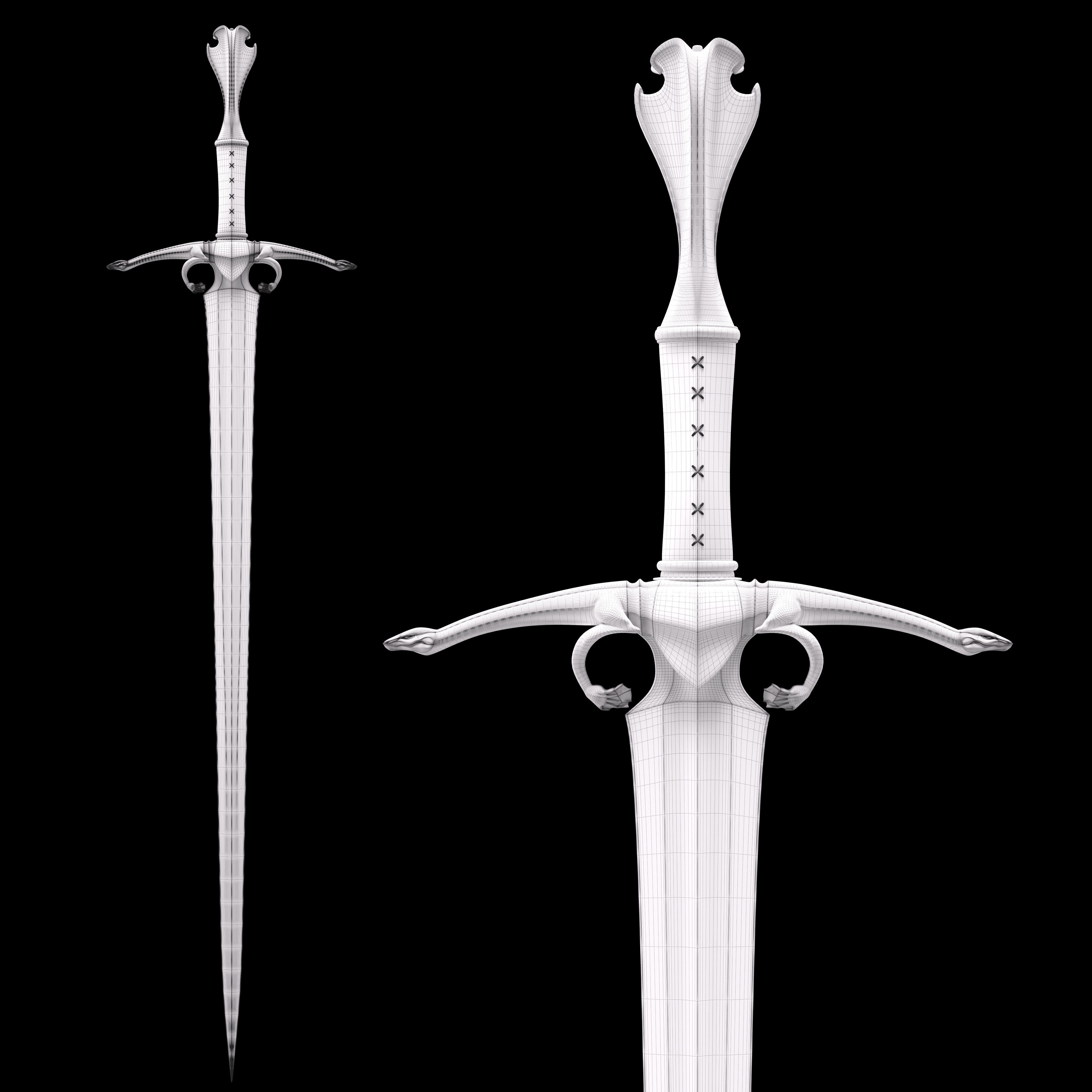 Sword Guthang 3D model_11