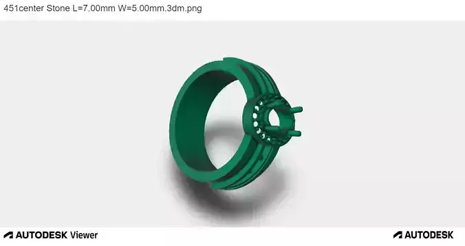 Men Ring With Oval Cut Center Stone