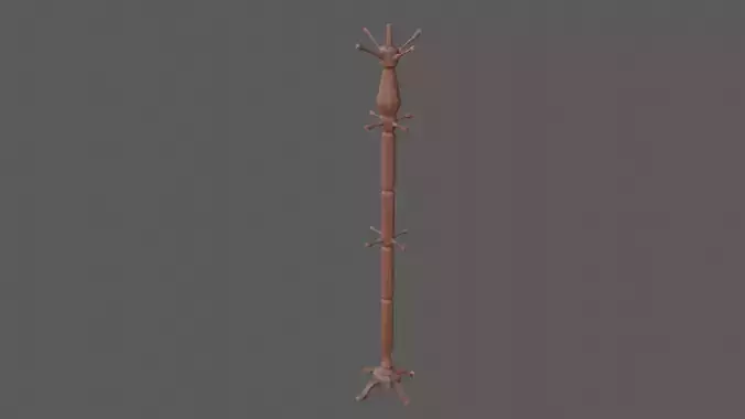 Wooden Coat Rack Stand