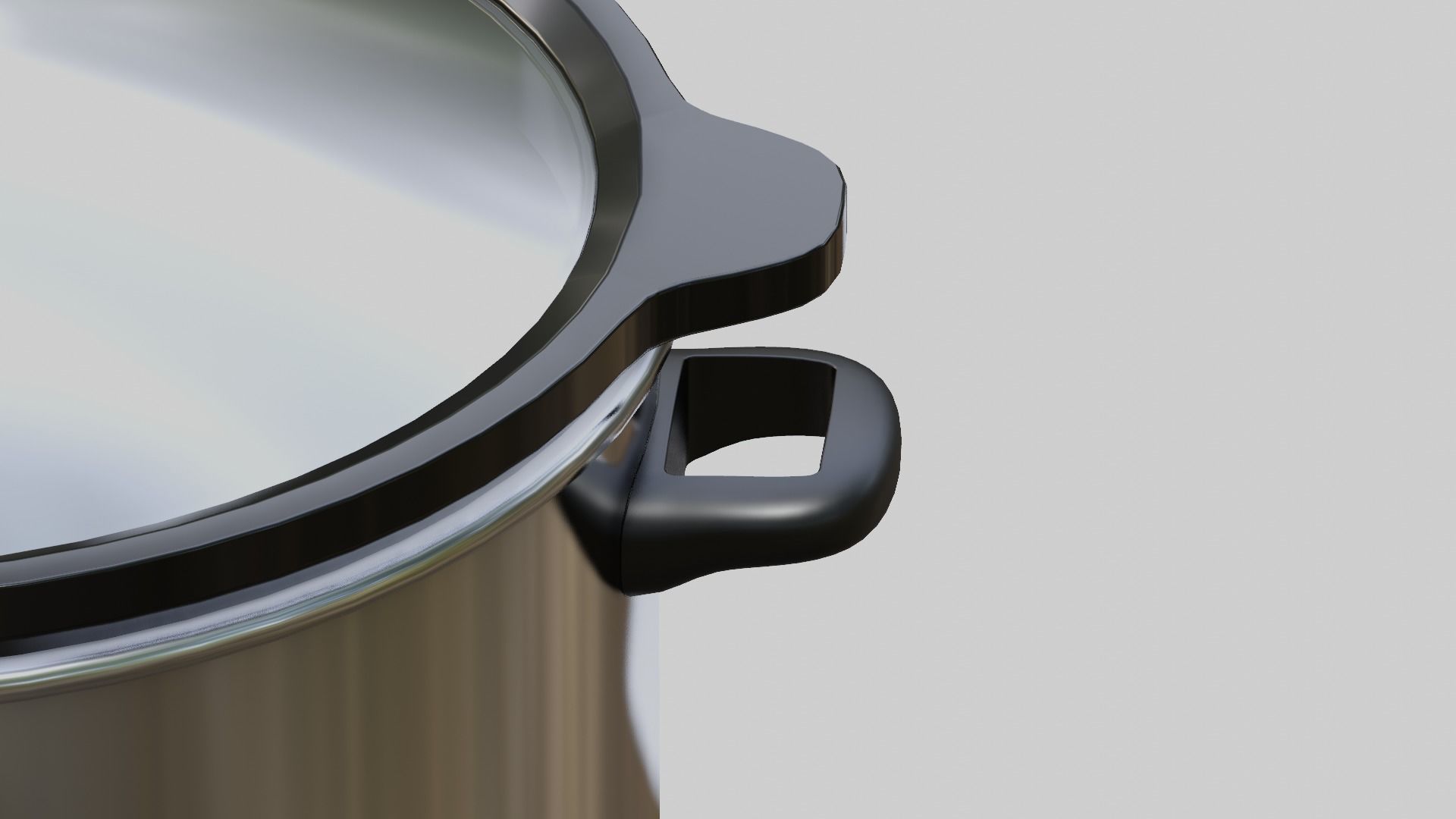 Slow Cooker Low-poly 3D model_5