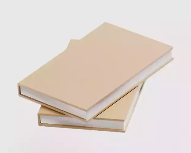 Book 03 Low-poly 3D model
