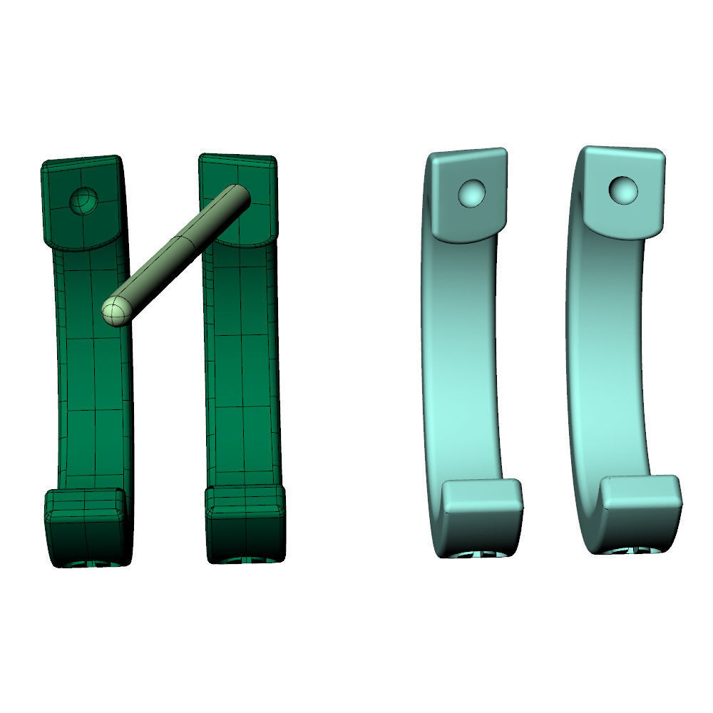 Love Small C Earrings 3D print model_8