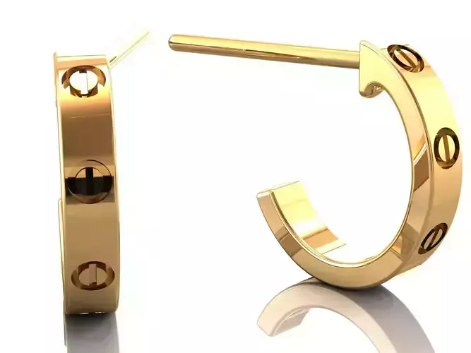 Love Small C Earrings