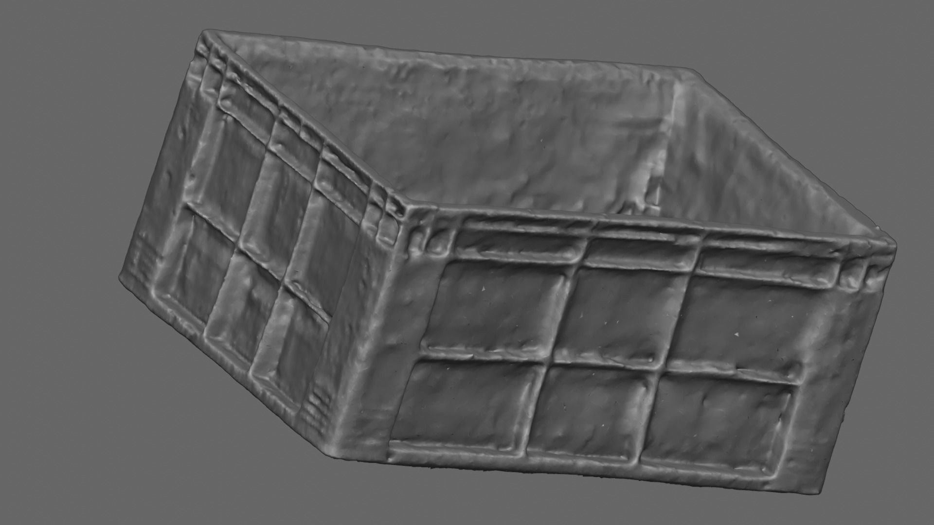 Old Plastic Crate 3D Model 3D scanned 3D model_6