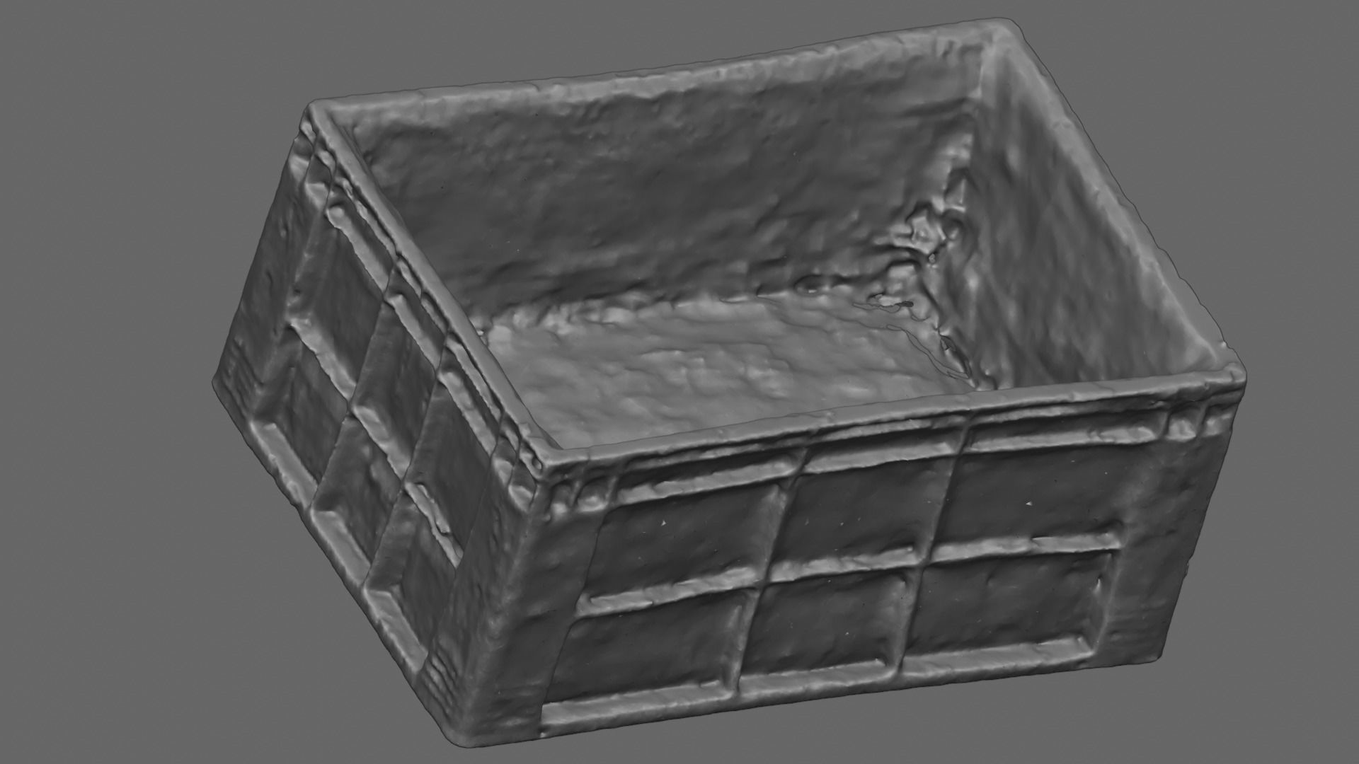 Old Plastic Crate 3D Model 3D scanned 3D model_8