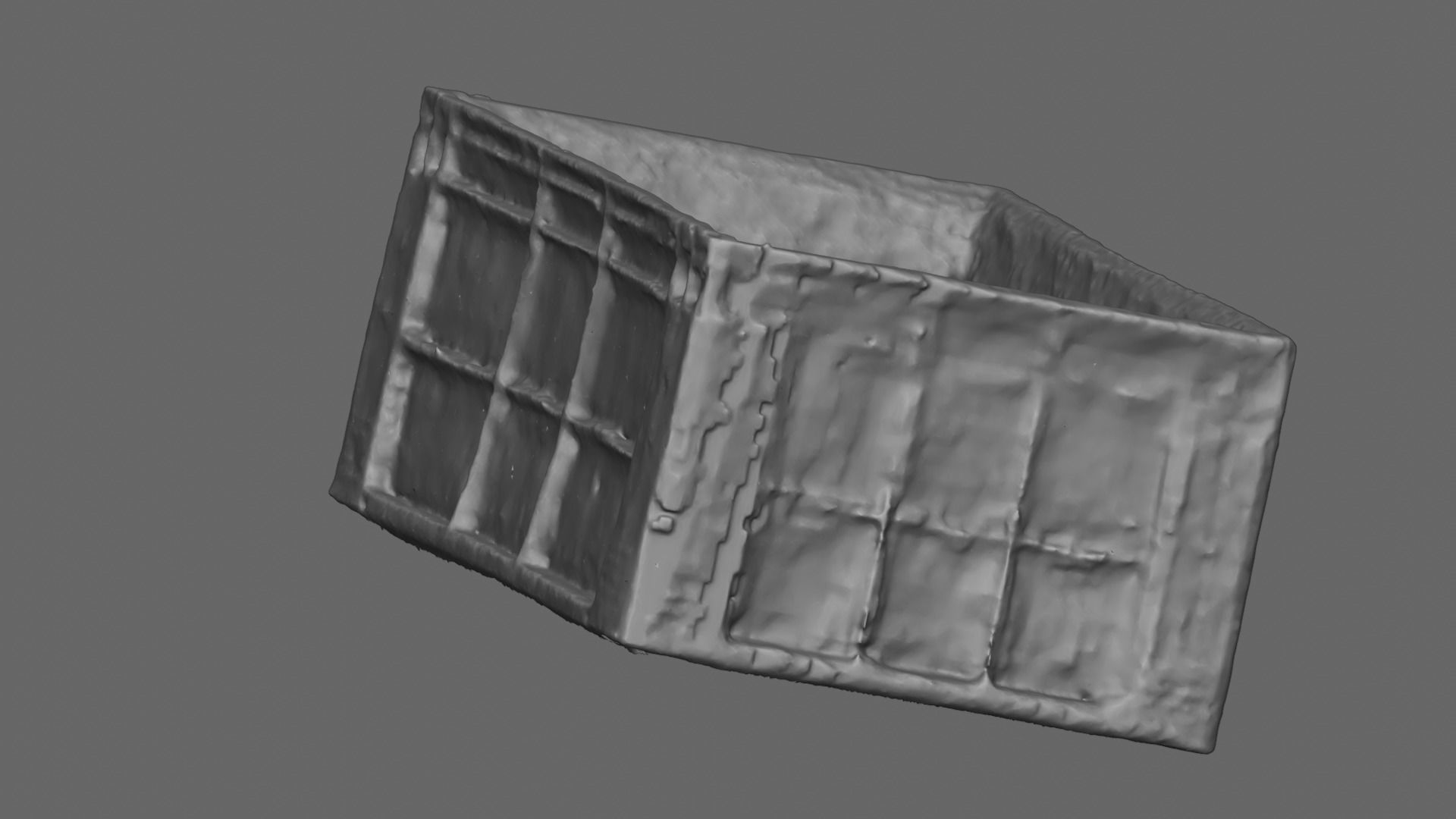 Old Plastic Crate 3D Model 3D scanned 3D model_4