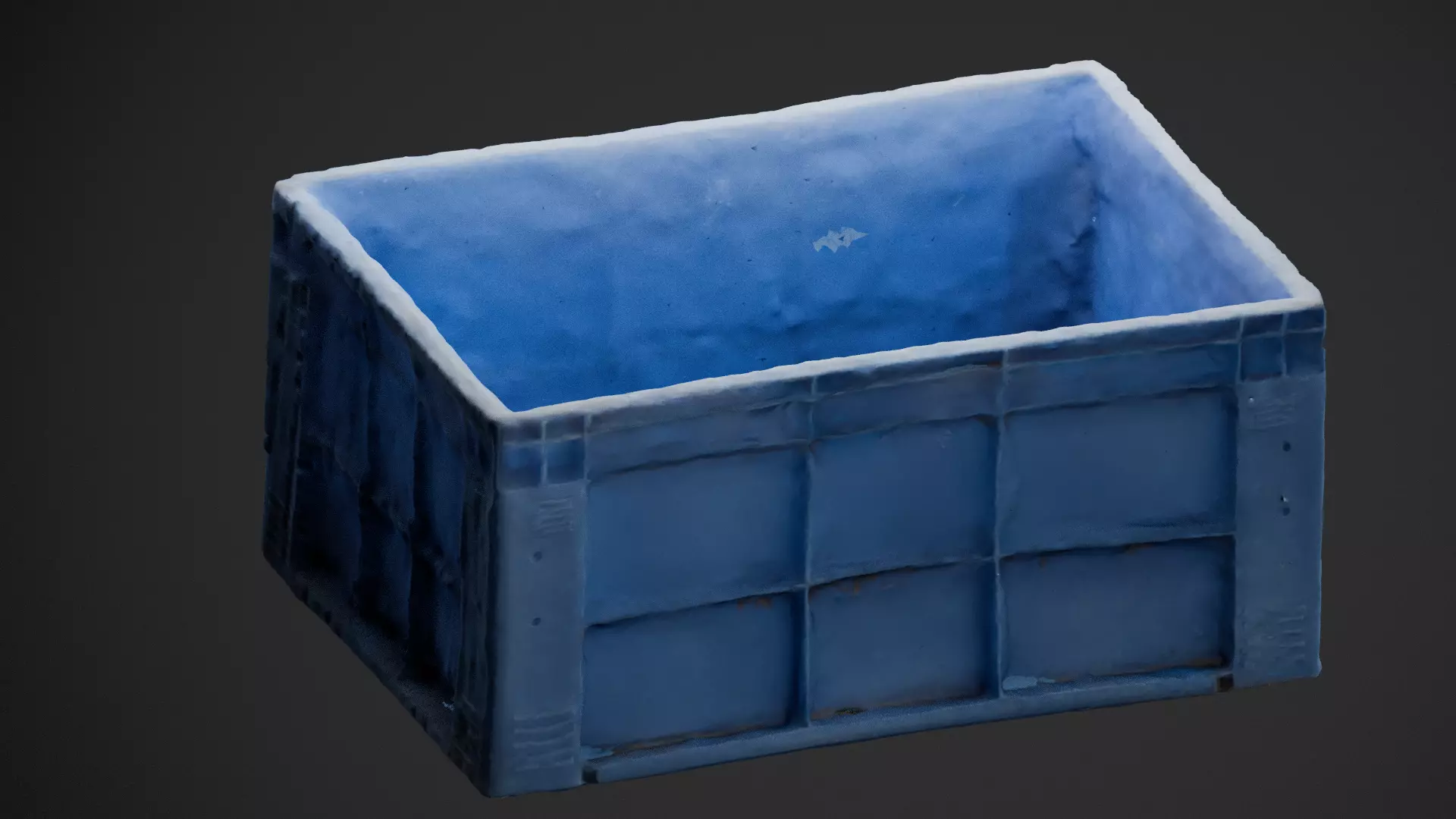 Old Plastic Crate 3D Model 3D scanned 3D model_0
