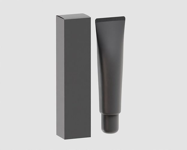 Cosmetic tube Low-poly 3D model