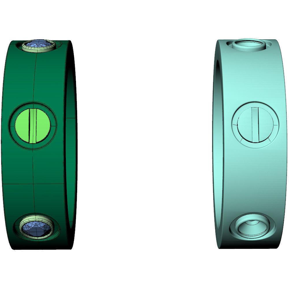 Love Ring C 24pt 3D print model_11