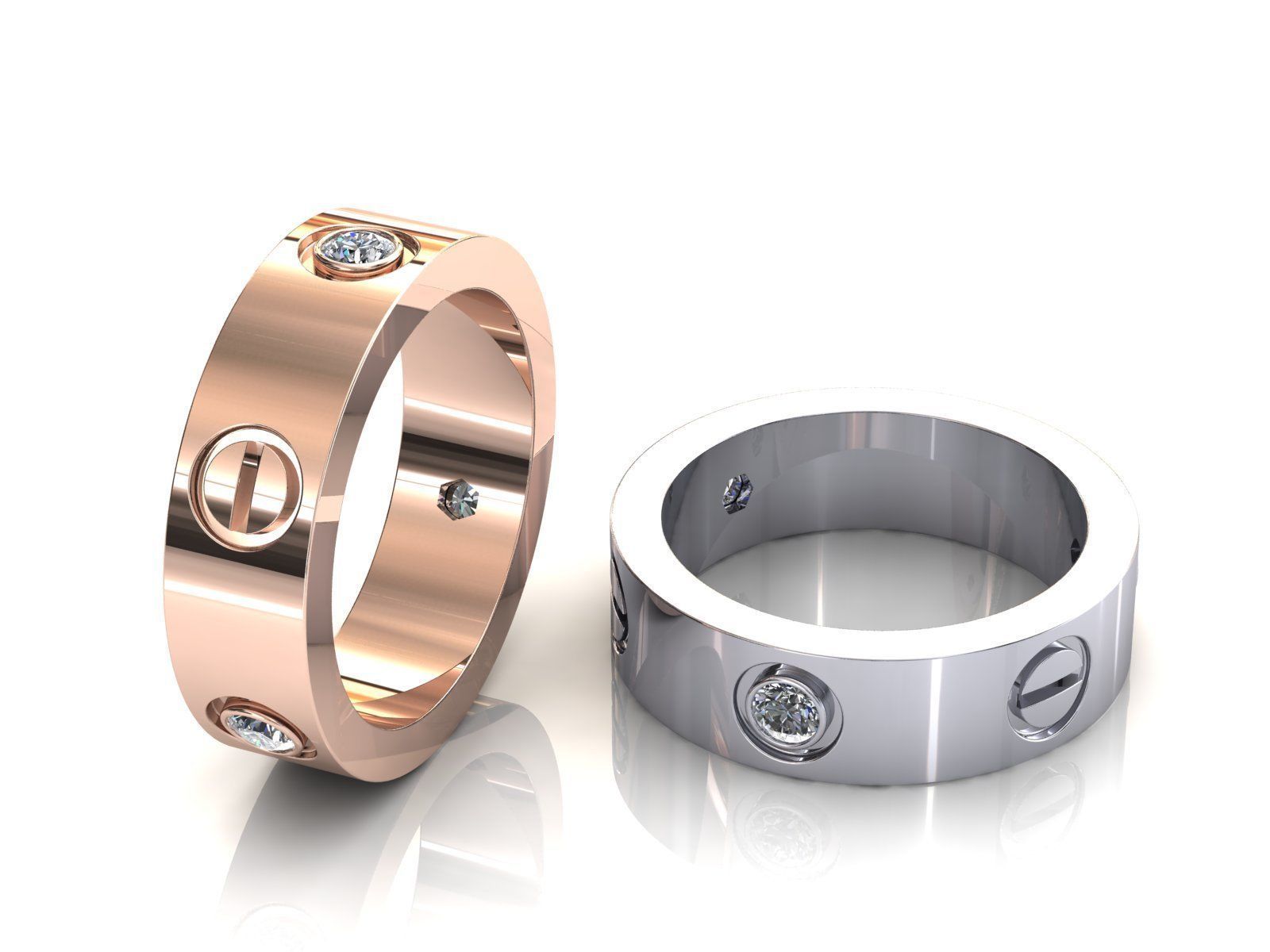 Love Ring C 24pt 3D print model_1