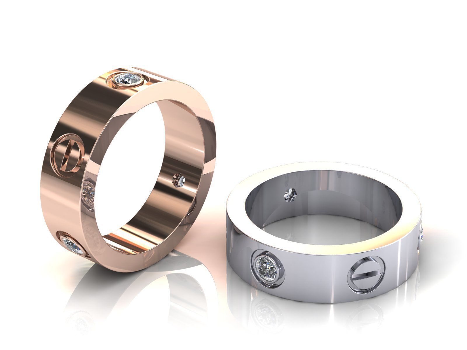 Love Ring C 24pt 3D print model_6