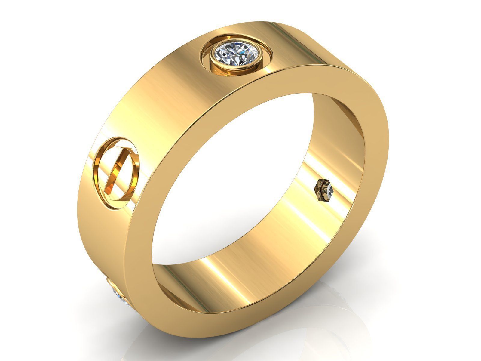 Love Ring C 24pt 3D print model_3