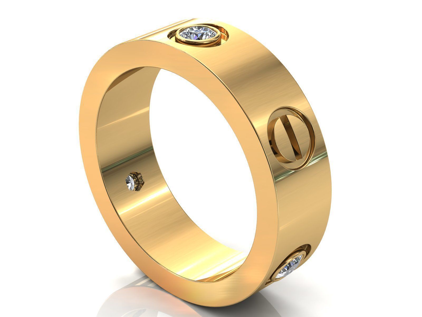 Love Ring C 24pt 3D print model_5