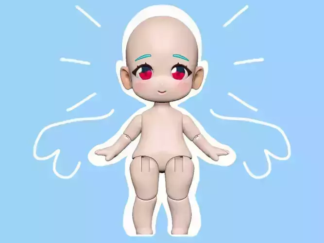 Anya Atelier - K-chan for kids BJD series 3d print file