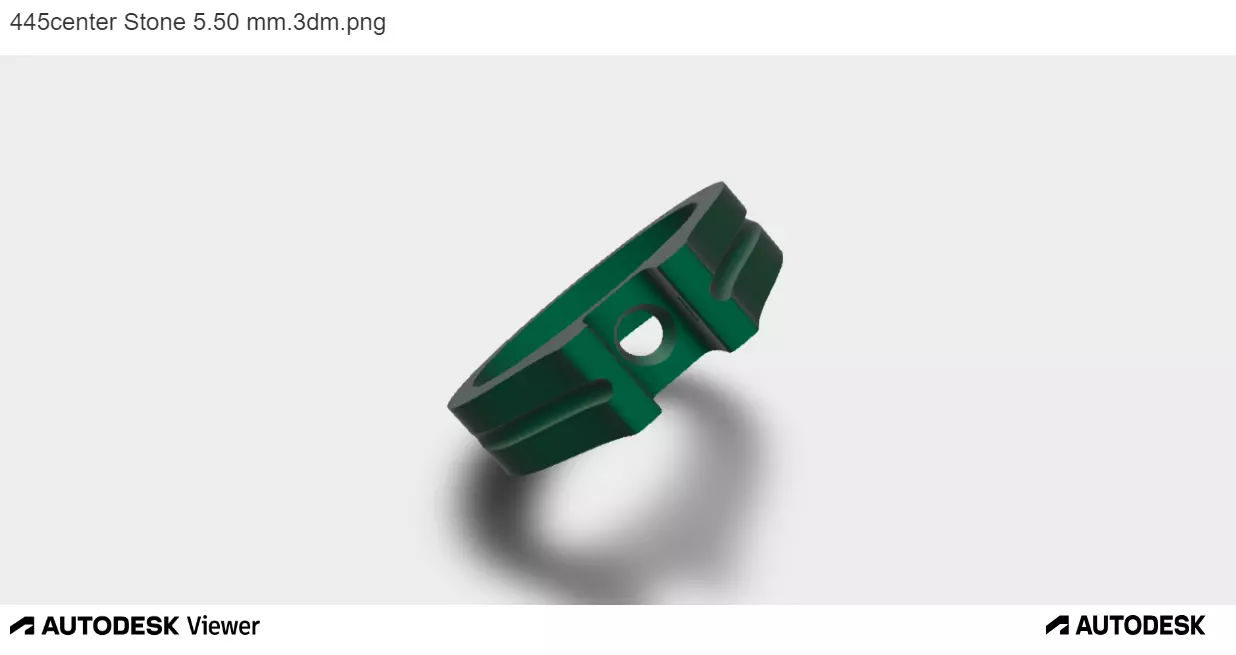 Men Ring With Diamond Cut Center 3D print model