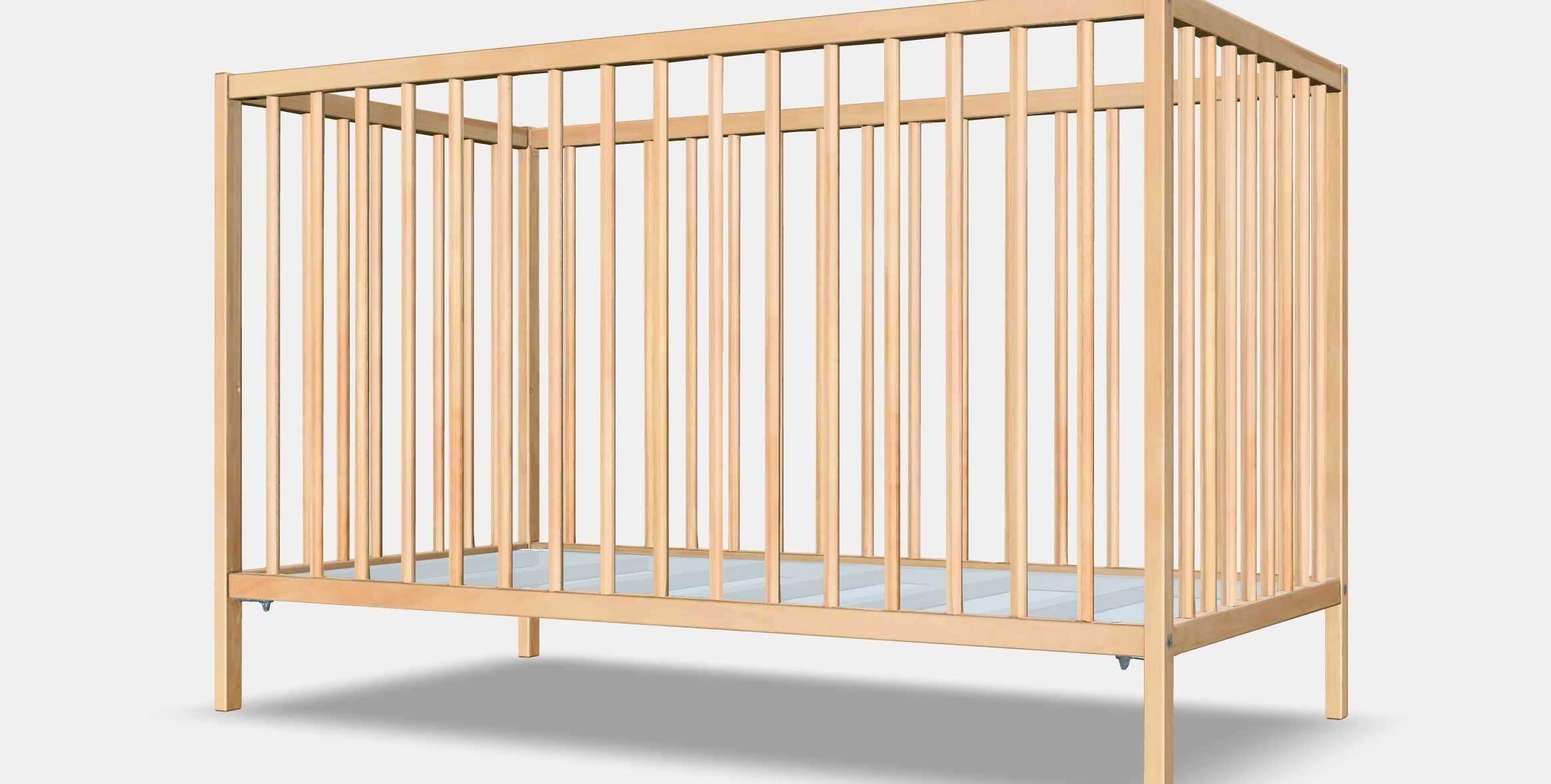 SNIGLAR Babybett Low-poly 3D model_3