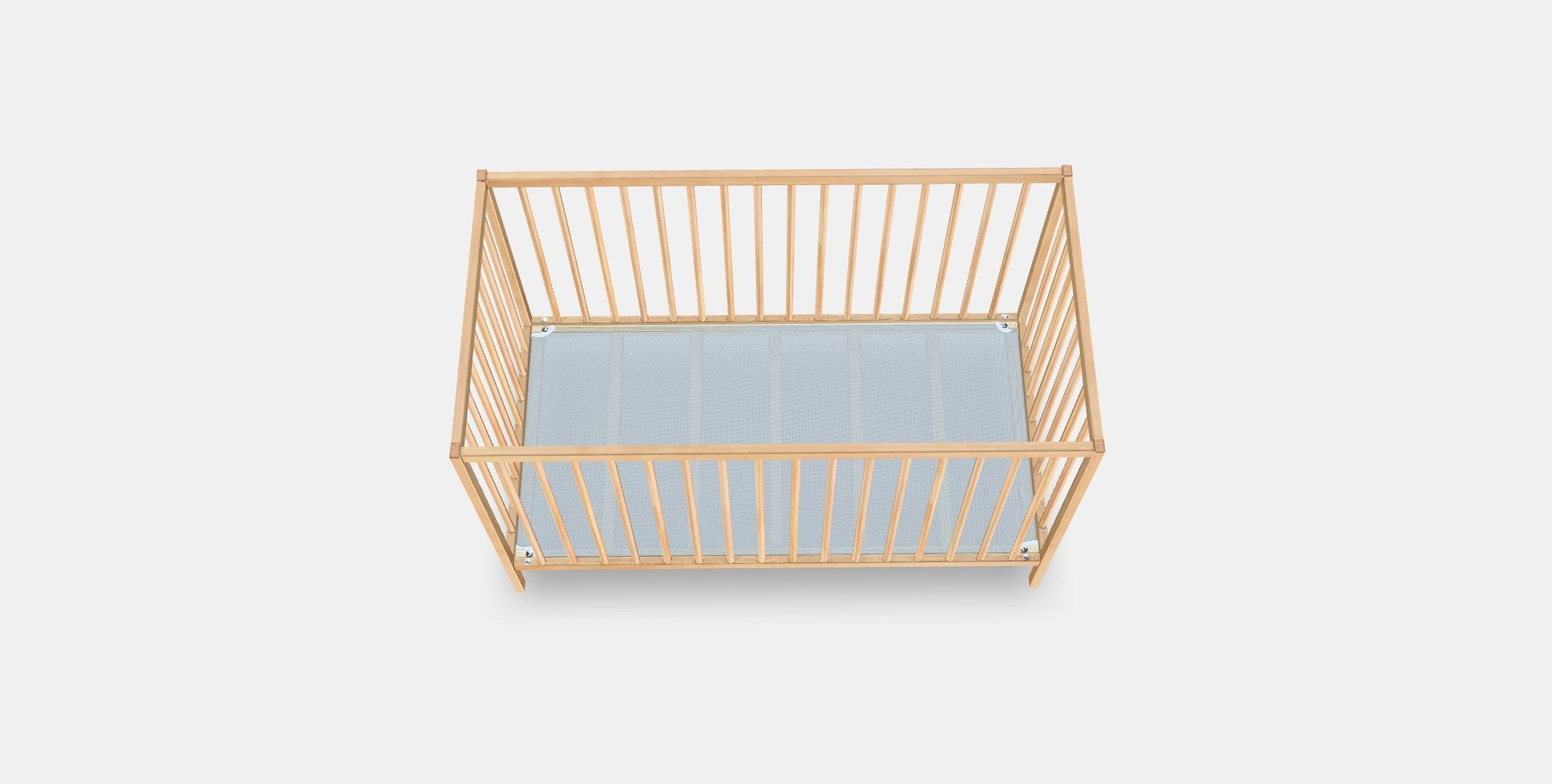 SNIGLAR Babybett Low-poly 3D model_6