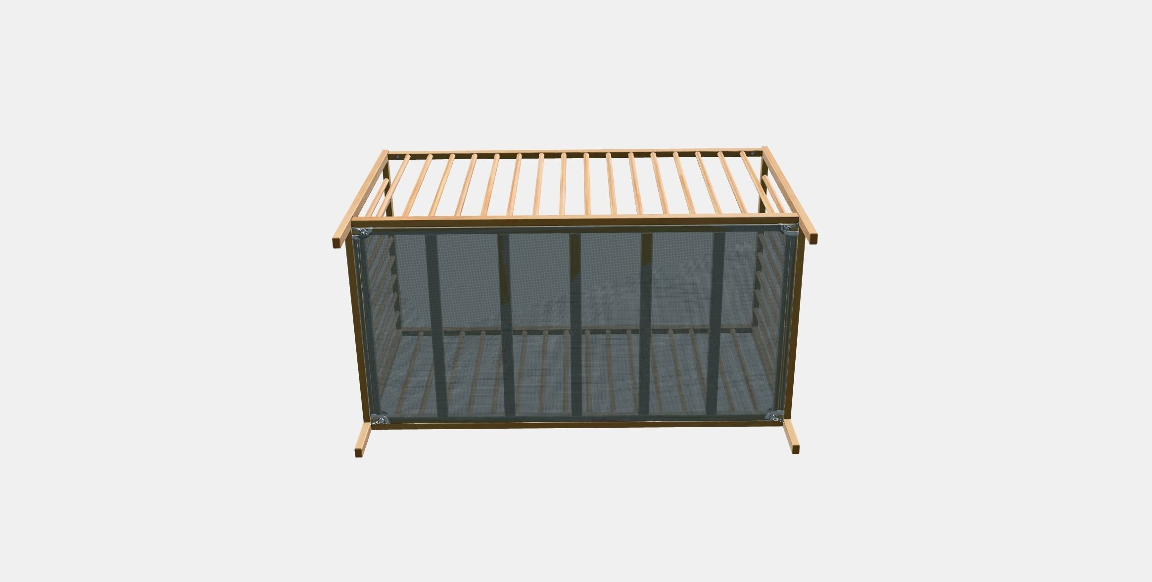 SNIGLAR Babybett Low-poly 3D model_10