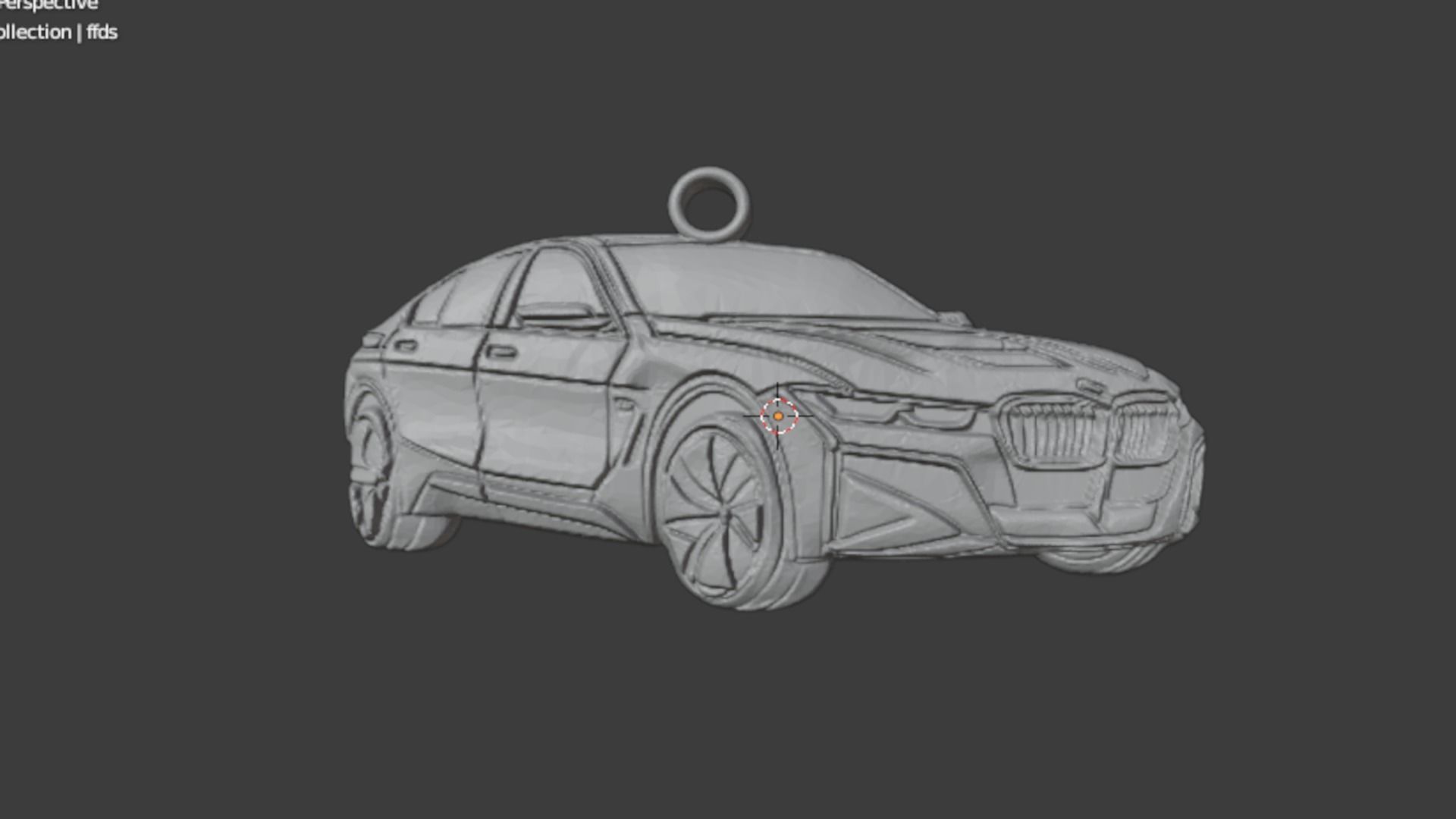 car pendant-06 printable jewelry 3D print model_6