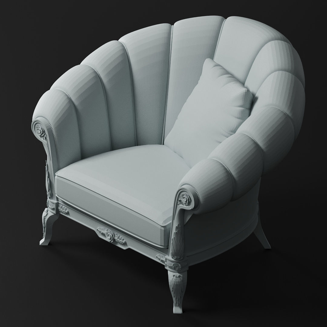 40 Different Chair and Armchair Diorama Collection Pack-Bundle 3D print model_34